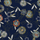 Damson Printed Knit Midi Dress Navy
