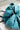 Cosmetics Pouch Flower Teal | Lily and Me Clothing