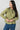 Emily Organic Cotton Check Keyhole Blouse Moss | Lily and Me Clothing