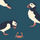 Puffin Pals Bamboo Socks Petrol
