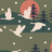 Snow Goose Bamboo Socks Moss