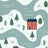 Snowy Riverbank Bamboo Socks