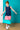 Twirl Dress Colour Block Navy Pink Green | Lily and Me Clothing