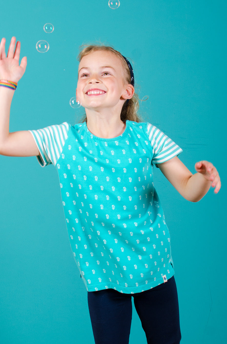 Mix Match Block Print Geo T Shirt