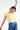 Roll Sleeve Tee Two Colour Floral Yellow White | Lily and Me Clothing