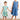 Bow Detail Dress Denim Blue | Lily and Me Clothing