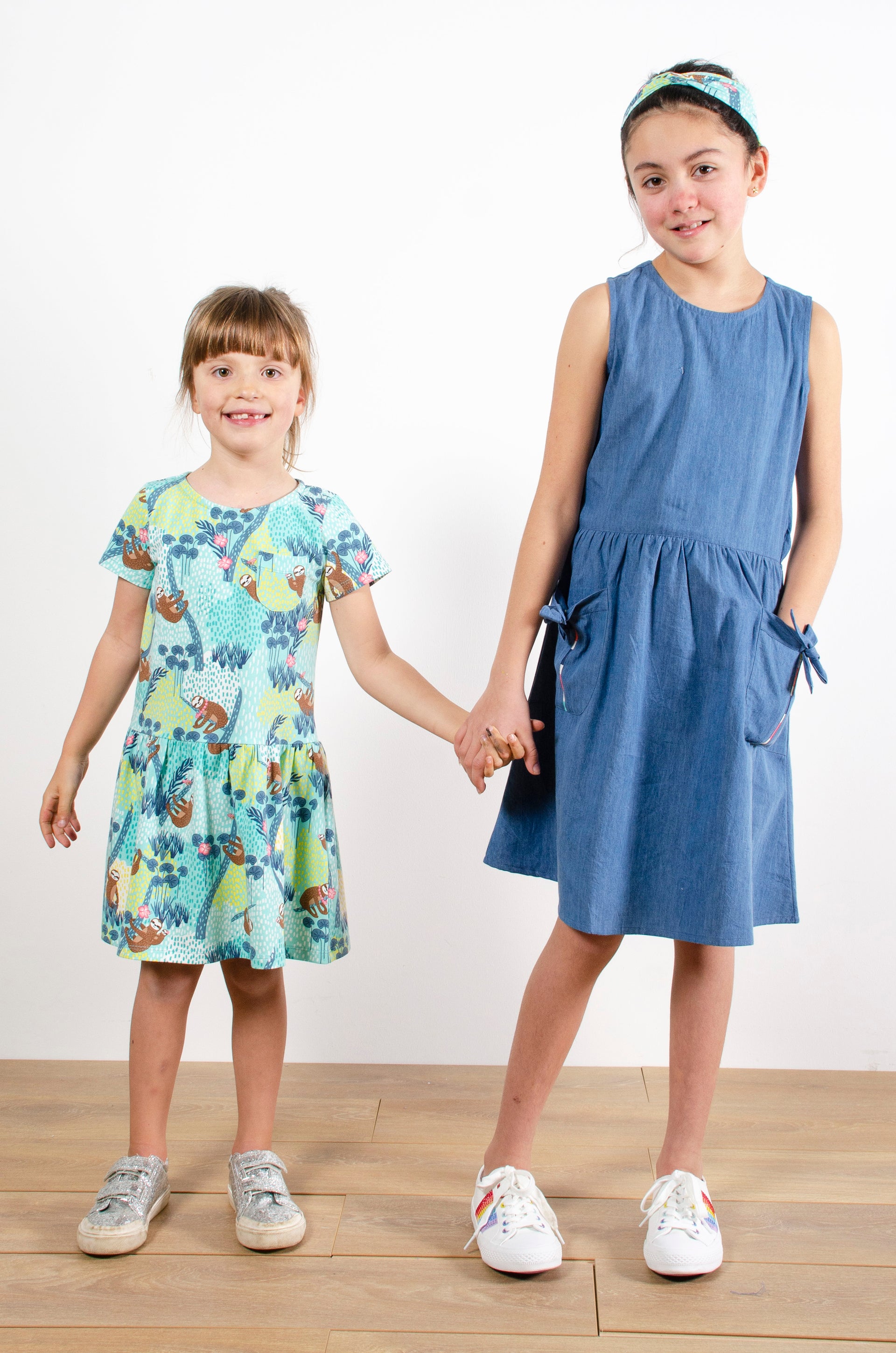 Bow Detail Denim Dress