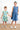 Bow Detail Dress Denim Blue | Lily and Me Clothing