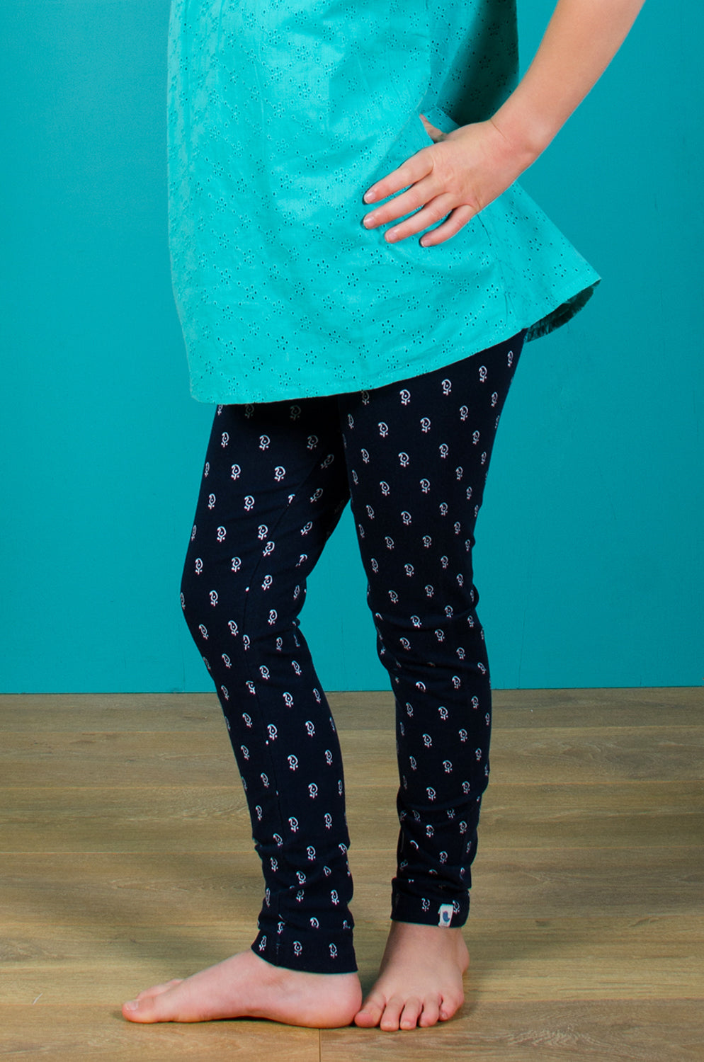 Block Print Geo Leggings