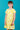 Dropped Waist Two Colour Floral Yellow White Dress