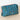 Flower Print Cosmetics Bag Teal | Lily and Me Clothing