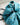 Cosmetics Pouch Flower Teal | Lily and Me Clothing