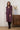 Hazel Cross-over Jersey Dress Mulberry | Lily and Me Clothing