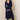 Rose Wrap Ditsy Print Midi Dress Navy | Lily and Me Clothing