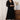 Suzanne Embroidered V-Neck Midi Dress Black | Lily and Me Clothing