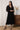 Suzanne Embroidered V-Neck Midi Dress Black | Lily and Me Clothing