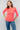 Monica Cerise Organic Cotton Jersey 3/4 Sleeve Top
