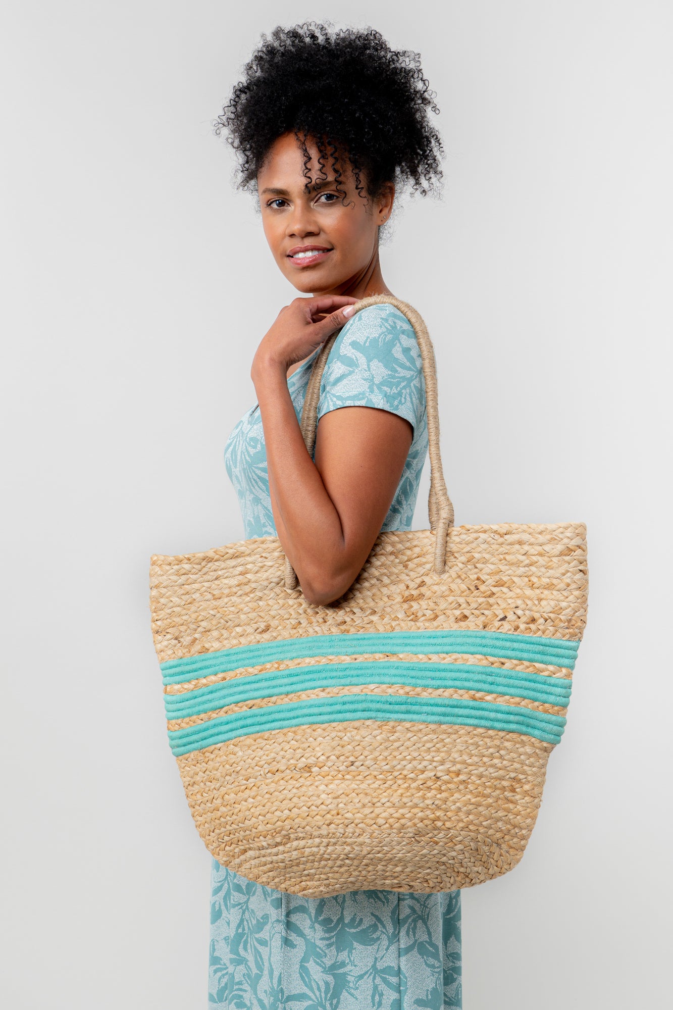 Straw Day Bag Sea