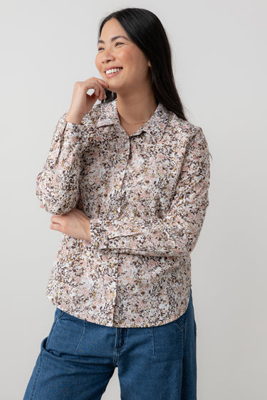 Patsy Organic Cotton Ditsy Shirt Pink