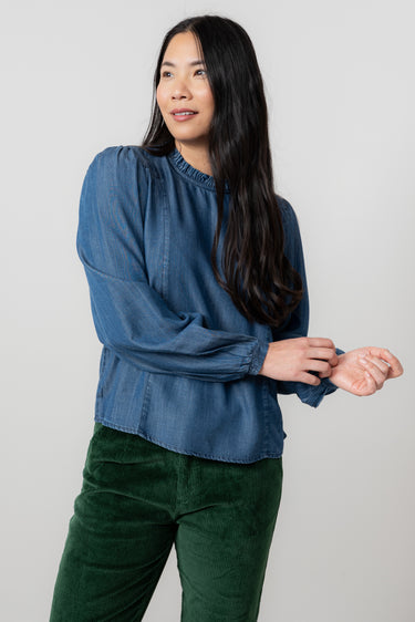 Rosewood Tencel™ Denim Top