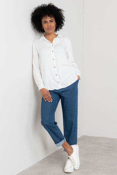 Elm Ecovero Lenzing Viscose Shirt White