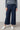Isla Stretch Twill Cropped Trousers Navy | Lily and Me Clothing