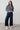 Isla Stretch Twill Cropped Trousers Navy