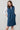 Belle Knee Length Denim Pinafore Dress Blue | Lily and Me Clothing