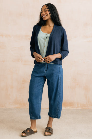 Charlie Barrel Leg Jeans Blue