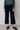 Isla Stretch Jumbo Corduroy Cropped Trousers Navy | Lily and Me Clothing
