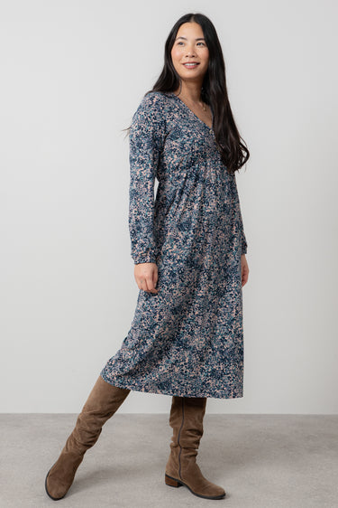 Lilian Jersey Midi Dress Sea Mist