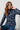 Bowbridge Printed Cotton Jersey Shirt Navy | Lily and Me Clothing