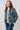 Ash Cotton Cord Printed Jacket Navy | Lily and Me Clothing