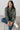 Flora Cotton Pincord Ditsy Print Blouse Moss | Lily and Me Clothing