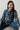 Rachel Cotton Pincord Frill Blouse Navy | Lily and Me Clothing