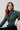 Hannah Organic Cotton Jersey Frill Shirt Green | Lily and Me Clothing