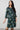 Lotty Fluted Sleeve Shift Dress Green | Lily and Me Clothing