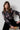 Rachel Frill Satin Blouse Black | Lily and Me Clothing