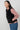 Dusk Stretch Cotton Jumbo Cord Gilet Black | Lily and Me Clothing