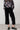 Isla Stretch Jumbo Corduroy Cropped Trousers Black | Lily and Me Clothing