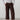 Isla Stretch Jumbo Corduroy Cropped Trousers Chocolate | Lily and Me Clothing