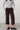 Isla Stretch Jumbo Corduroy Cropped Trousers Chocolate | Lily and Me Clothing