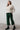 Isla Stretch Jumbo Corduroy Cropped Trousers Pine Green | Lily and Me Clothing