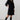 Harvest Stretch Jumbo Cord Shift Dress Black | Lily and Me Clothing