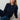 Emily Organic Cotton Check Keyhole Blouse Navy | Lily and Me Clothing