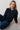 Emily Organic Cotton Check Keyhole Blouse Navy | Lily and Me Clothing