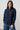 Wayfaring Organic Cotton Check Blouse Navy | Lily and Me Clothing