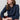 Emily Textured Jacquard Keyhole Blouse Navy | Lily and Me Clothing