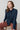 Sage Frill Organic Cotton Blouse Navy | Lily and Me Clothing