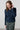Elise Tie Neck Pointelle Jumper Navy